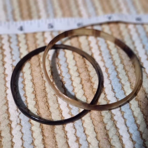 Vintage Buffalo Horn Bangles - Picture 2 of 5